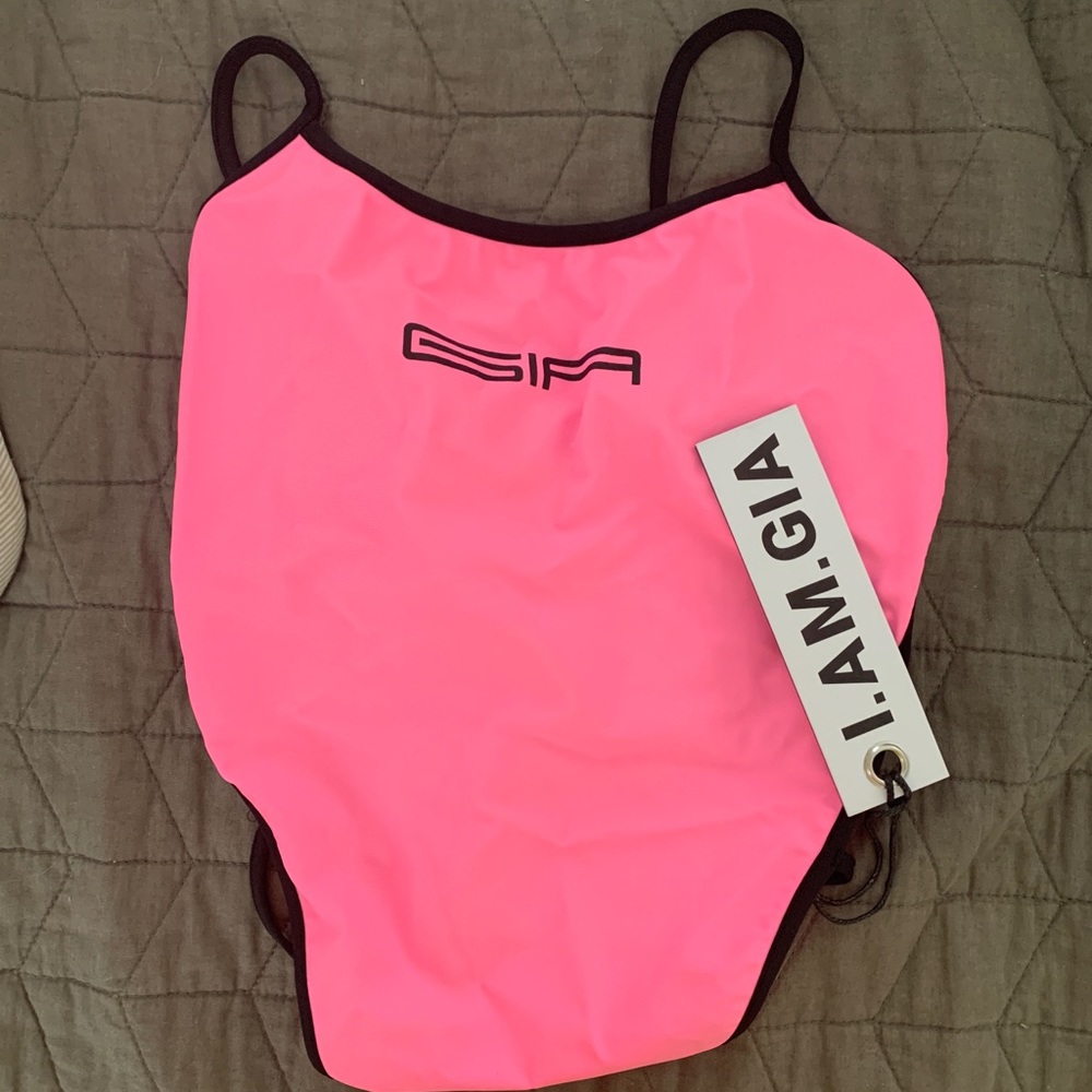 I Am Gia pink bodysuit